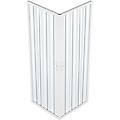tecnomat box doccia luna soffietto 70-80 h185 cm apertura angolare in pvc profilo bianco