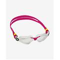 occhialini aqua sphere kayenne rosa giallo con lenti trasparenti bambini