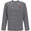 t-shirt righe patch logo