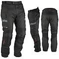 a-pro pantaloni impermeabile moto termica estraibile strisce riflettenti nero 40