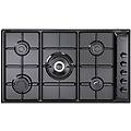 nl 59 dd piano cottura nero da incasso 90 cm gas 5 fornello(i)