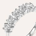 anello riviere claire oro bianco cubic zirconia collezione claire misura 57 oro bianco