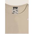 t-shirt maniche a kimono con stampa fantasia sul retro irish cream zebra animalier donna medium