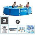 - piscina fuori terra in giro 305x305x76 cm blu include accessori coordinati cb17