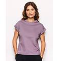 maglia con tencel modal easy living / malva scuro / m malva scuro