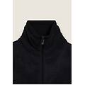 felpa in pile sherpa con zip e collo alto nero donna extra large