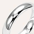 fede comoda 4 mm oro bianco collezione fede tradizionale 375/1000 oro bianco