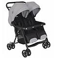 bambino prezioso passeggino gemellare doppio duorider stepple gray