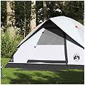 - tenda familiare a cupola 6 persone bianca tessuto impermeabile