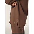 felpa donna regular fit in viscosa con collo a tubo shopping bag donna medium