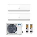 climatizzatore condizionatore inverter dual split halo bianco 9000+18000 con lsgt70-3m r-32 9+18