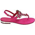 sandali infradito fucsia in microfibra