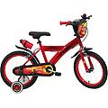bicicletta bambino 16 cars 5-7 anni rosso