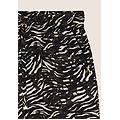 pantaloni comfort in viscosa animalier con gamba ampia black zebra animalier donna medium