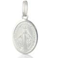 ciondolo madonna miracolosa oro bianco 803321714706