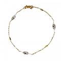 bracciale da donna oro giallo e bianco 803321724449