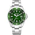 - sea ground orologio subacqueo automatico analogico uomo verde argento g2-008