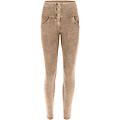 pantaloni push up wr. up vita alta con bottoni bleached nomad donna large