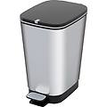 pattumiera a pedale chic bin steel m 22 l argento