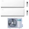 climatizzatore uni hb dual split 9+9 con 3amw52u4rjc inverter wi-fi r-32 classe a++