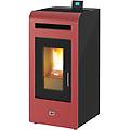 stufa a pellet ad aria cortina 16c canalizzata 15 2 kw bordeaux