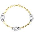 bracciale donna oro bianco giallo 9 kt gl-son177920