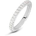 fede classica eternity 2. 5 mm oro bianco diamante collezione fede fantasia 750/1000 oro bianco