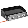 piastra barbecue a gas antiaderente da tavolo con 3 bruciatori da 3kw