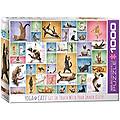 - yoga cats puzzle da 1000 pezzi