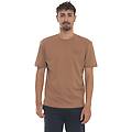 t-shirt girocollo nocciola