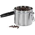barattolo per caffè in acciaio inox 500 g colore argento