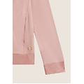 felpa donna in viscosa con zip e cappuccio in velluto fawn donna xxs