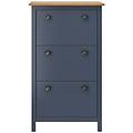 - scarpiera hill grigia 72x35x124 cm legno massello di pino