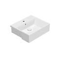 lavabo semincasso in ceramica 55x47 cm globo forty3 fo055bi bianco ceramica