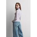 maglia ultralight con cashmere a collo alto donna viola taglia m