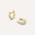 orecchini a cerchio claire oro giallo cubic zirconia collezione claire oro giallo