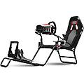 gt lite sedia gaming racing cockpit cabina di guida pieghevole nera