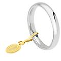 fede nuziale comoda 3 mm oro bianco
