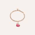 bracciale lady sweet acciaio rosa cristallo collezione lady sweet rosa