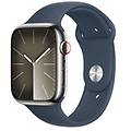 watch series 9 45 mm digitale 396 x 484 pixel touch screen 4g argento wi-fi gps (satellitare)
