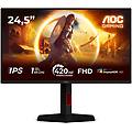 monitor pc gaming g4 25g4kur 24. 5 pollici full hd led 420hz nero rosso