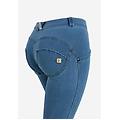 jeggings push up wr. up flare vita regular tessuto ecologico light blue-seams on tone donna xxs