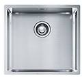 lavello 1 vasca (49x45cm) bxx 210 45 110 45 box inox spazzolato 127 0369 250