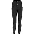 pantaloni push up wr. up 7/8 vita alta in jersey drill eco nero donna extra small