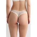 brasiliana con pizzo floreale donna avorio taglia 4