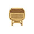 comodino con cassetto in rattan luwak