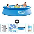 - piscina fuori terra in giro 305x305x76 cm blu include accessori coordinati cb87