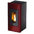 stufa sweet 3 8 5 kw. riv. in metallo colore rosso