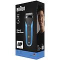 BRAUN 310bt rasoio elettrico trimmer nero blu