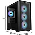 a31 plus tg case atx nero vetro temperato argb radiatore 360mm gaming pc